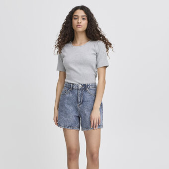 ICHI ( Dame ) - ICHI - IHAVNEY SHO | SHORTS MEDIUM BLUE STONE WASHED
