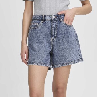 ICHI ( Dame ) - ICHI - IHAVNEY SHO | SHORTS MEDIUM BLUE STONE WASHED