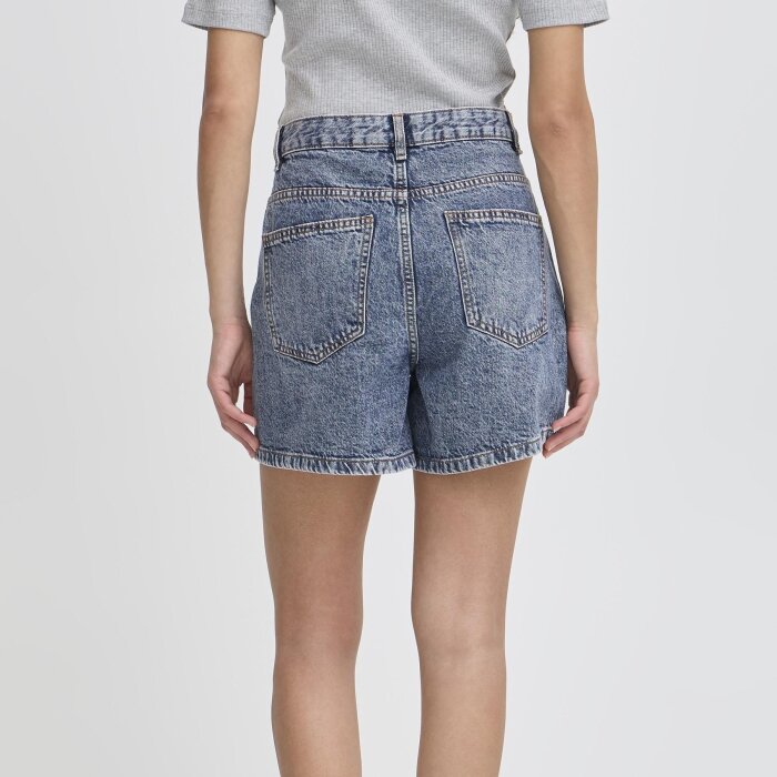 ICHI ( Dame ) - ICHI - IHAVNEY SHO | SHORTS MEDIUM BLUE STONE WASHED