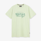 Signal - Signal - Simon front print tee | T-shirt Laurel Green