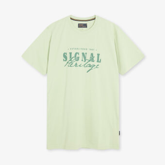Signal - Signal - Simon front print tee | T-shirt Laurel Green