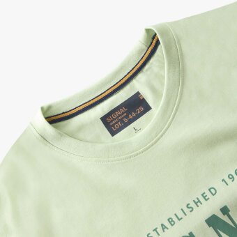 Signal - Signal - Simon front print tee | T-shirt Laurel Green