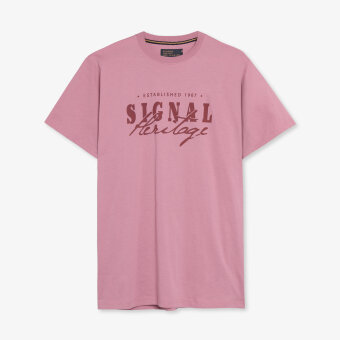 Signal - Signal - Simon front print tee | T-shirt Mauve Rose