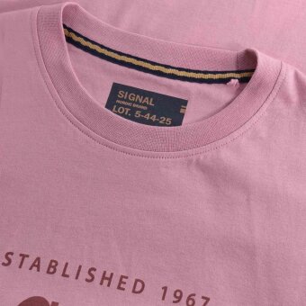 Signal - Signal - Simon front print tee | T-shirt Mauve Rose