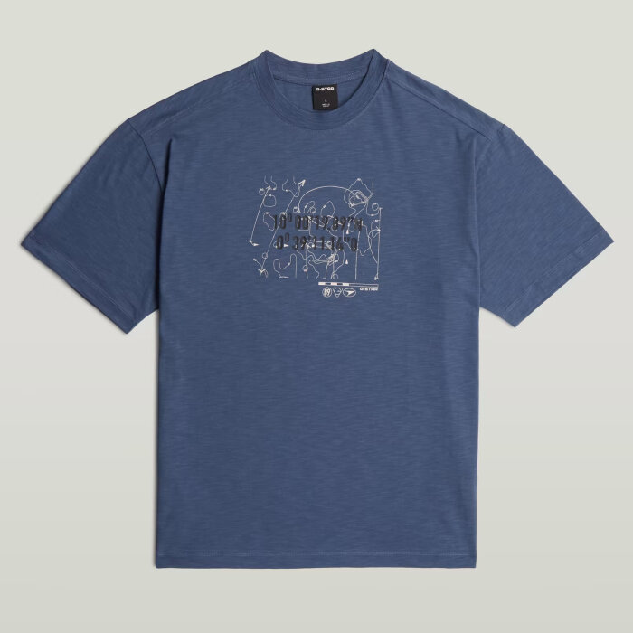 G-Star - G-Star - Coord relaxed tee | T-shirt Rank Blue