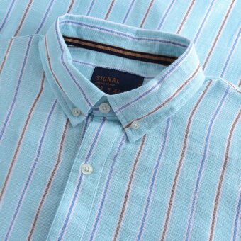 Signal - Signal - Hunk pop stripe shirt | K/Æ Skjorte Laurel Green