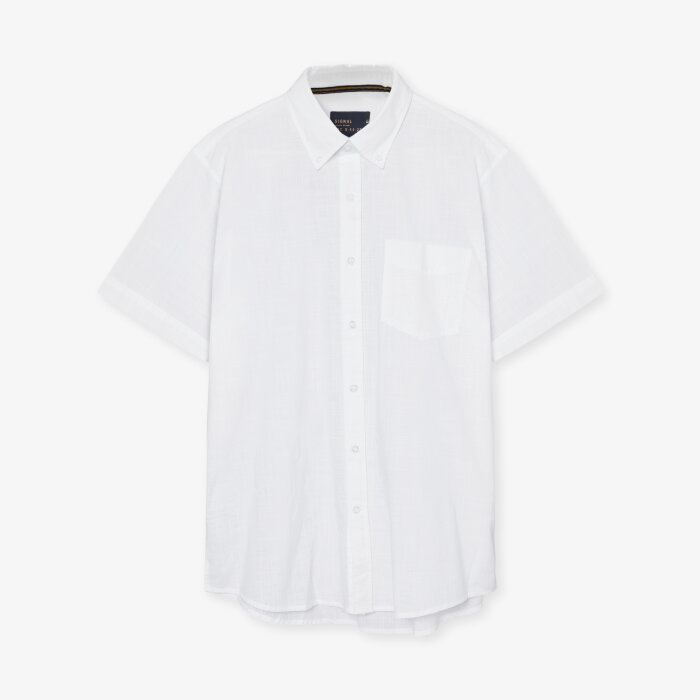 Signal - Signal - Teis structure shirt | K/Æ Skjorte White