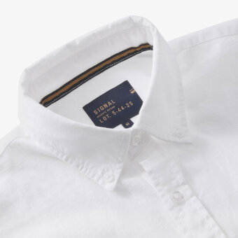 Signal - Signal - Teis structure shirt | K/Æ Skjorte White