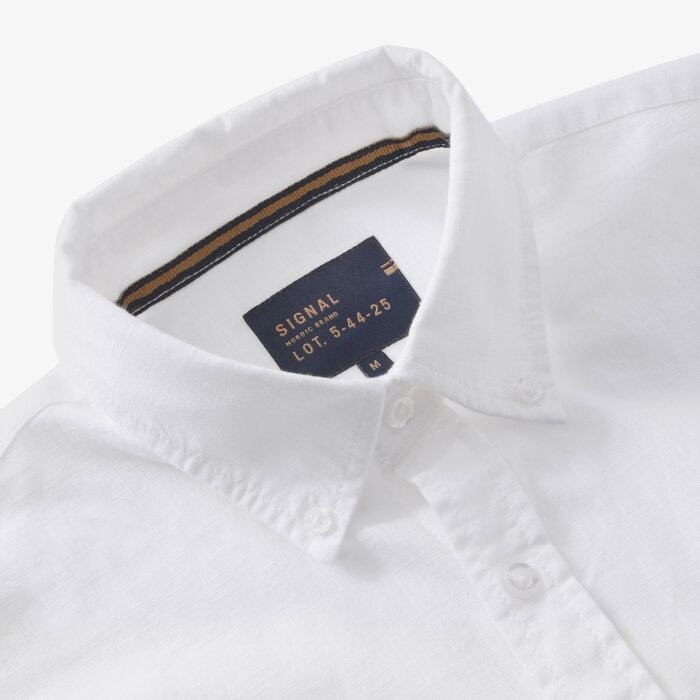 Signal - Signal - Teis structure shirt | K/Æ Skjorte White