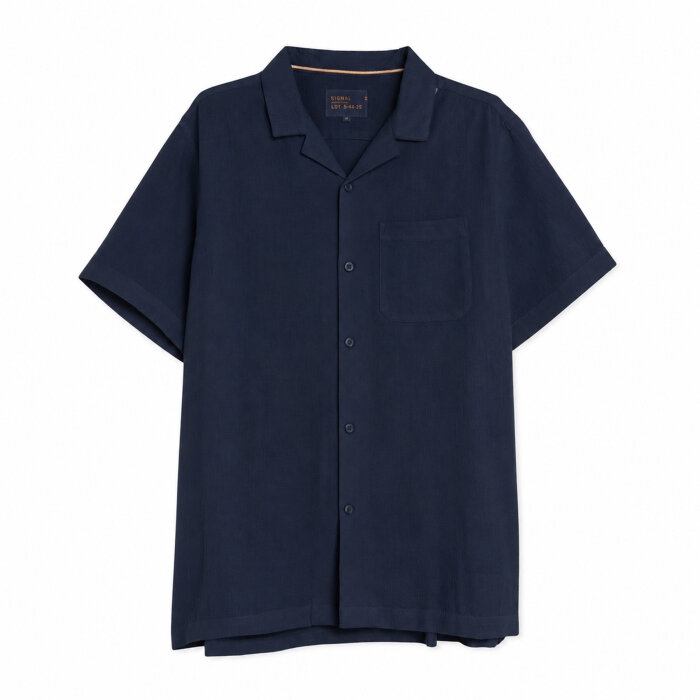 Signal - Signal - Terkel loose shirt | K/Æ Skjorte Deep Marine