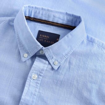 Signal - Signal - Teis structure shirt | K/Æ Skjorte Blue Wind