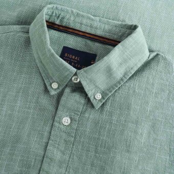 Signal - Signal - Teis structure shirt | K/Æ Skjorte Green Ivy
