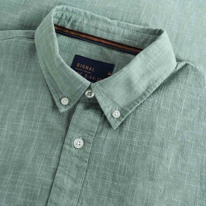 Signal - Signal - Teis structure shirt | K/Æ Skjorte Green Ivy