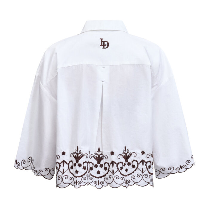 Love&divine ( Dame ) - LOVE&DIVINE - LOVE1546 | SKJORTE WHITE/BROWN