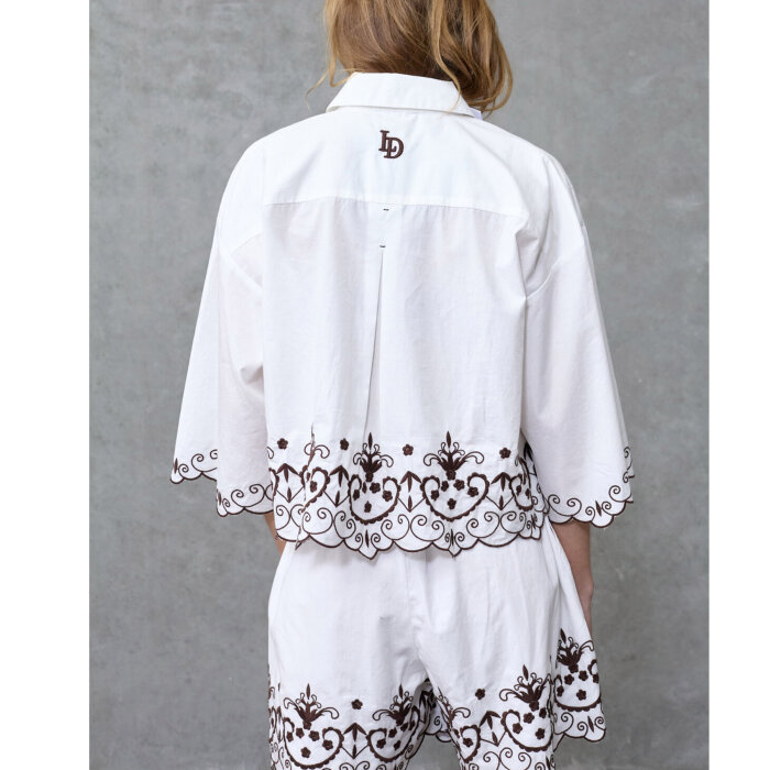Love&divine ( Dame ) - LOVE&DIVINE - LOVE1546 | SKJORTE WHITE/BROWN