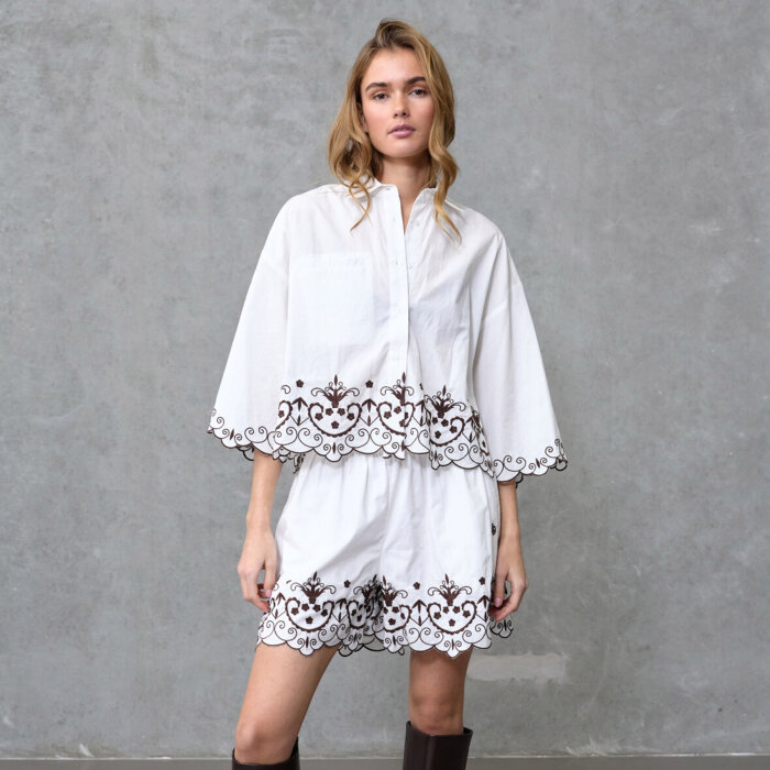 Love&divine ( Dame ) - LOVE&DIVINE - LOVE1547 | SHORTS WITHE/BROWN
