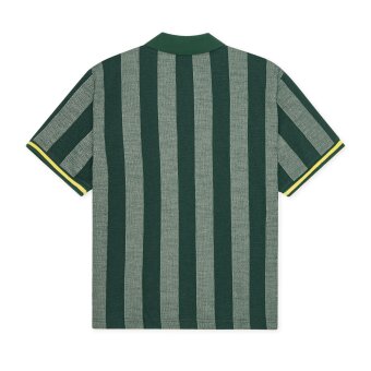 LES DEUX - Les Deux - Stripe football polo | Polo T-shirt Pine Green LES DEUX - Les Deux - Stripe football polo | Polo T-shirt Pine Green