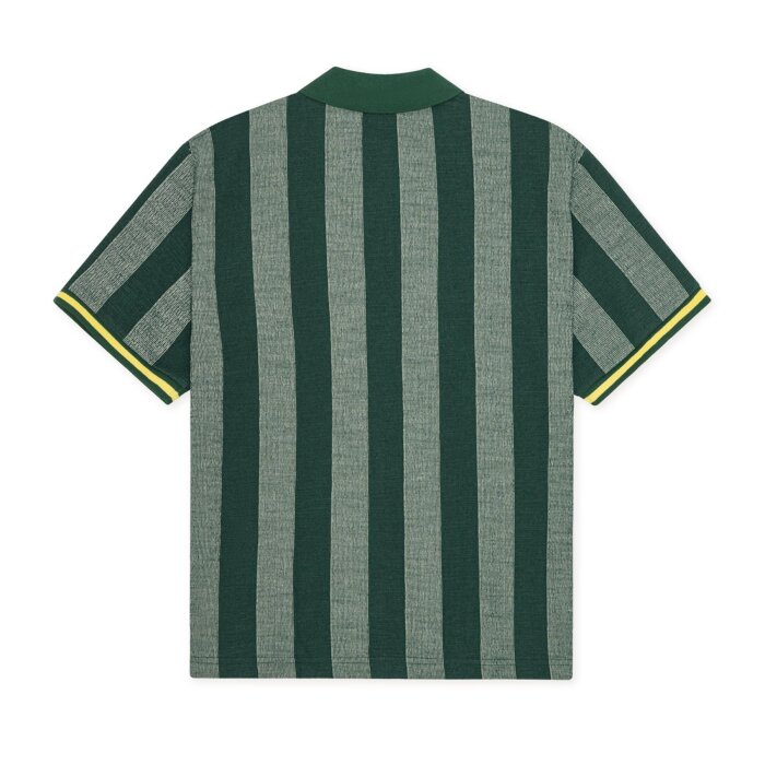 LES DEUX - Les Deux - Stripe football polo | Polo T-shirt Pine Green