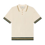 LES DEUX - Les Deux - Lace knitted polo | Polo T-shirt Eggnog White