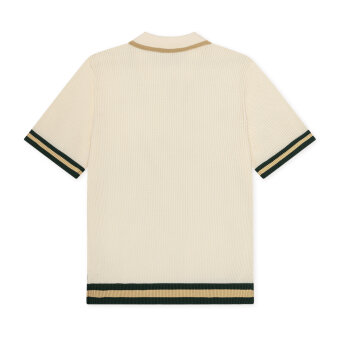 LES DEUX - Les Deux - Lace knitted polo | Polo T-shirt Eggnog White