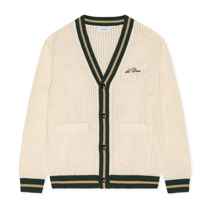 LES DEUX - Les Deux - Lace knitted cardigan | Eggnog White 