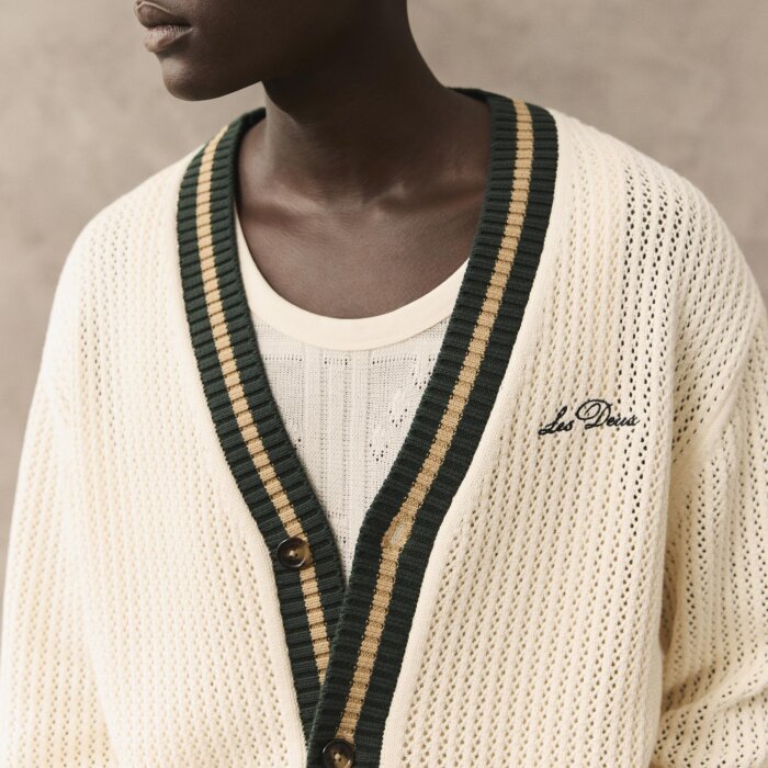 LES DEUX - Les Deux - Lace knitted cardigan | Eggnog White 