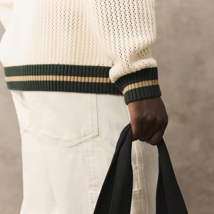 LES DEUX - Les Deux - Lace knitted cardigan | Eggnog White 