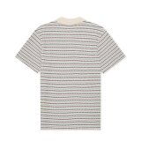 LES DEUX - Les Deux - knitted stripe polo | Polo T-shirt Eggnog White LES DEUX - Les Deux - knitted stripe polo | Polo T-shirt Eggnog White