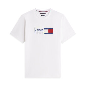Tommy Hilfiger  - Tommy Hilfiger - BRAND LOVE TEXT BOX | T-shirt White