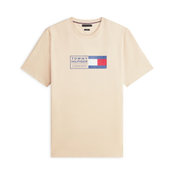 Tommy Hilfiger  - Tommy Hilfiger - BRAND LOVE TEXT BOX | T-shirt Sandalwood