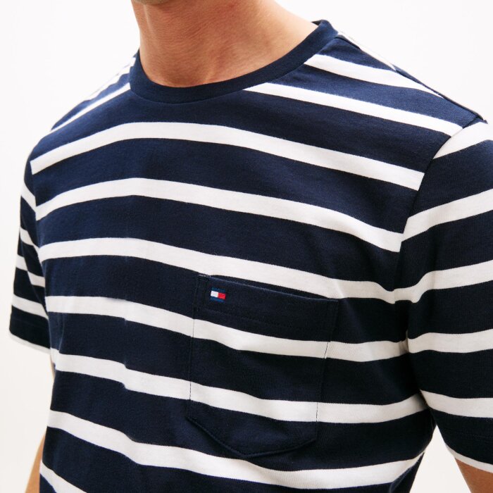 Tommy Hilfiger  - Tommy Hilfiger - Stripe Patch Pocket Jersey  | T-shirt 