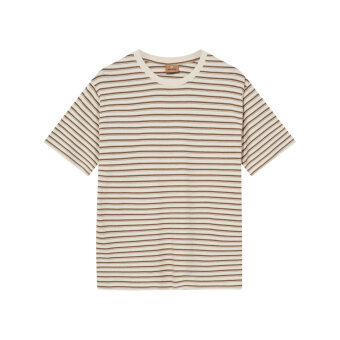 Mos Mosh Gallery - Mos Mosh - MMGDani stripe o-ss tee | T-shirt Toasted Coconut