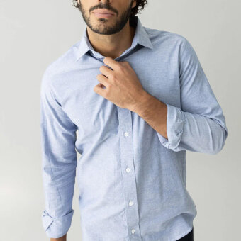 Mos Mosh Gallery - Mos Mosh - Marco oxford shirt | Skjorte Light Blue