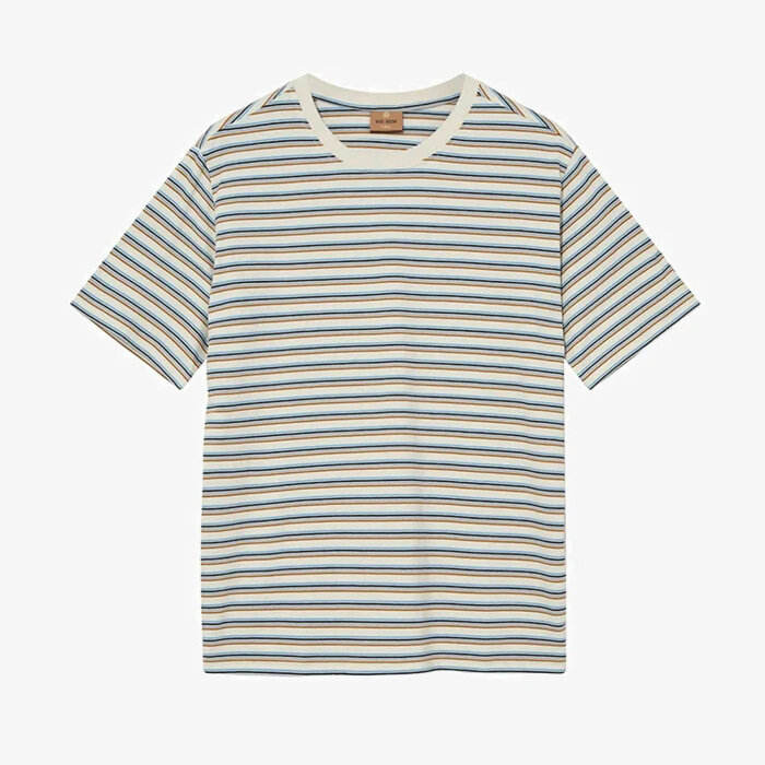 Mos Mosh Gallery - Mos Mosh - MMGDiaz stripe o-ss tee | T-shirt Ecru