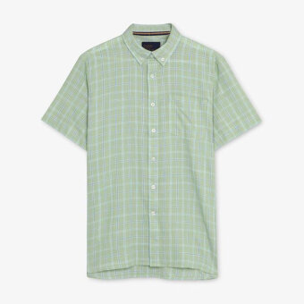 Signal - Signal - Troels pop check shirt | K/Æ Skjorte Laurel Green