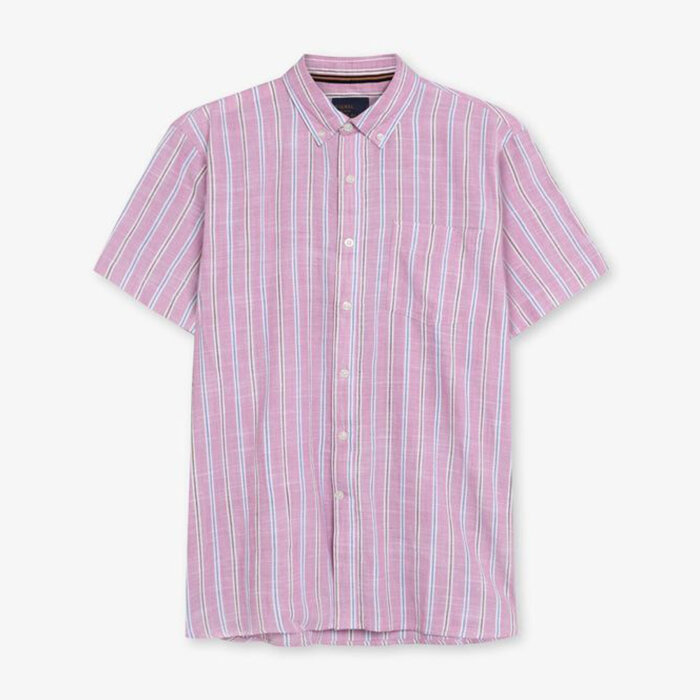 Signal - Signal - Hunk pop stripe shirt | K/Æ Skjorte Mauve Rose