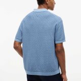 Tommy Hilfiger  - Tommy Hilfiger - GMD structure polo | Polo T-shirt Brisk Blue