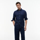 Tommy Hilfiger - Tommy Hilfiger - Flex poplin mini print | Skjorte Carbon Navy Tommy Hilfiger - Tommy Hilfiger - Flex poplin mini print | Skjorte Carbon Navy