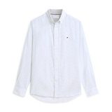 Tommy Hilfiger  - Tommy Hilfiger - Flex poplin mini print | Skjorte White