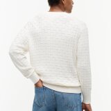 Tommy Hilfiger - Tommy Hilfiger - Mock cable crew neck | Strik Ivory Petal Tommy Hilfiger - Tommy Hilfiger - Mock cable crew neck | Strik Ivory Petal