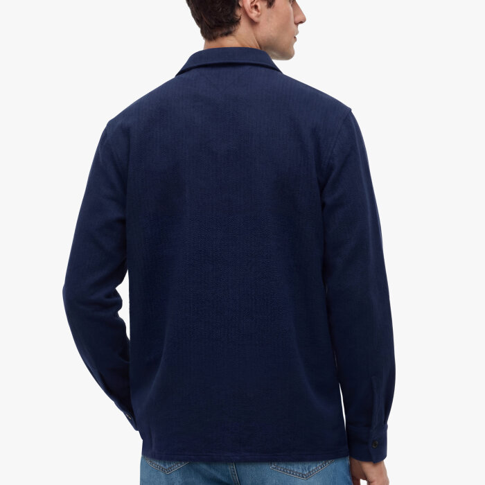 Tommy Hilfiger  - Tommy Hilfiger - Overshirt lyocell structure | Overshirt Carbon Navy