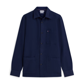 Tommy Hilfiger  - Tommy Hilfiger - Overshirt lyocell structure | Overshirt Carbon Navy