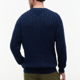 Tommy Hilfiger  - Tommy Hilfiger - Mock cable crew neck | Strik Carbon Navy