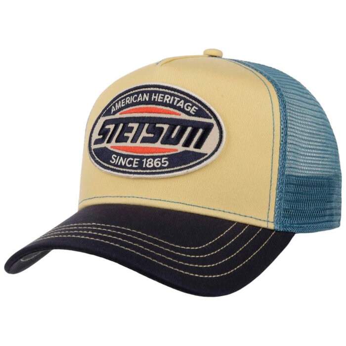 STETSON - Stetson - Trucker Cap High Speed | Kasket Cream Navy