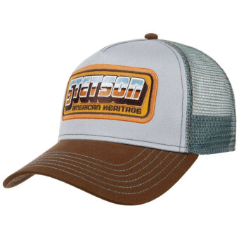 STETSON - Stetson - Trucker Cap Chrome | Kasket Blue Brown