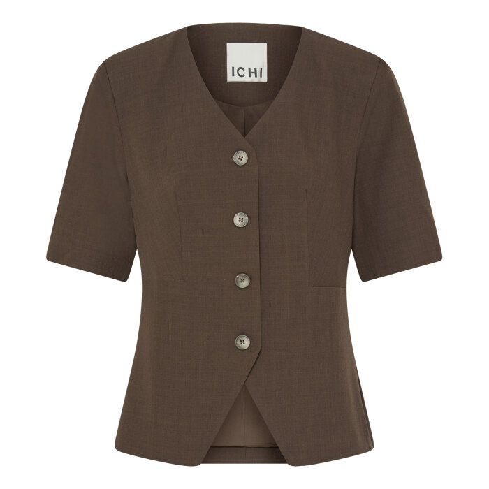 ICHI ( Dame ) - ICHI - IHFAVA SS BL | BLAZER SLATE BLACK MELANGE