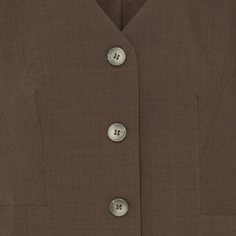 ICHI ( Dame ) - ICHI - IHFAVA SS BL | BLAZER SLATE BLACK MELANGE