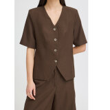 ICHI ( Dame ) - ICHI - IHFAVA SS BL | BLAZER SLATE BLACK MELANGE