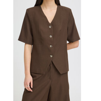 ICHI ( Dame ) - ICHI - IHFAVA SS BL | BLAZER SLATE BLACK MELANGE