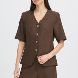 ICHI ( Dame ) - ICHI - IHFAVA SS BL | BLAZER SLATE BLACK MELANGE